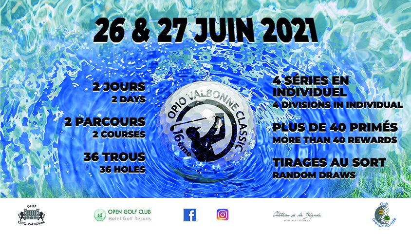 SAVE THE DATE ! OPV Classic 16th Edition – 26 and 27 June 2021 - Open Golf Club