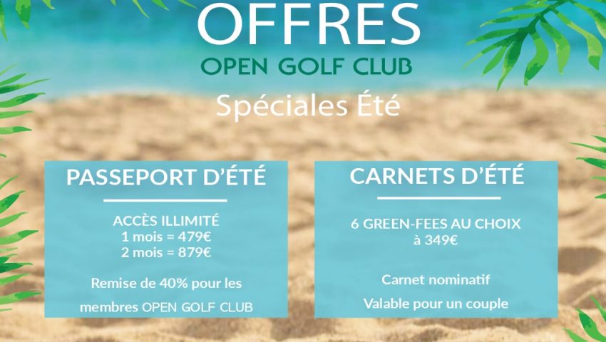 Summer 2021 Special Offers - Open Golf Club
