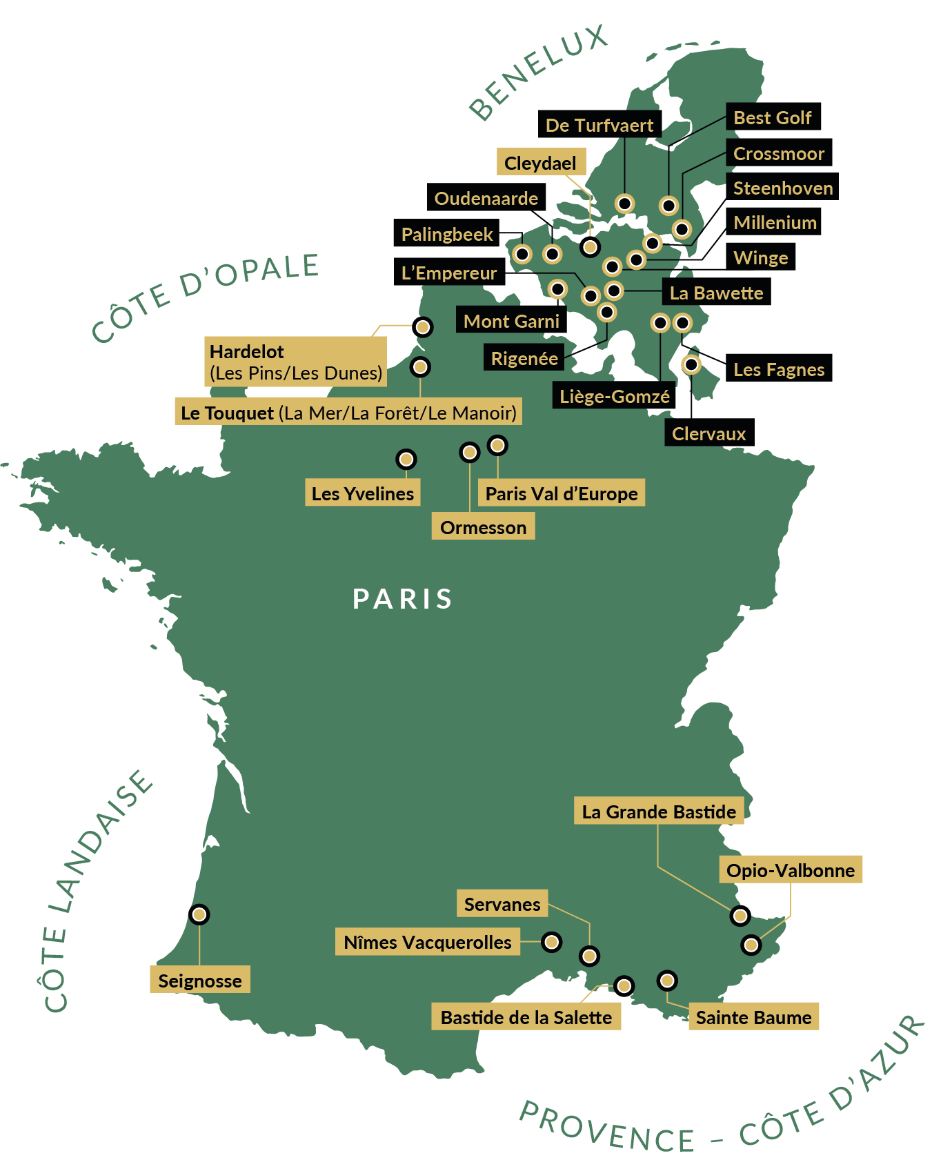 OPEN GOLF CLUB propose des golfs en France et en Europe
